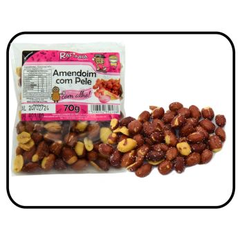 RAFINHA - AMENDOIM CARTELA COM PELE COM ALHO 10X60GR (1394)