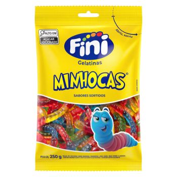 FINI - MONO PORÇÃO GELATINA MINHOCA BRILHO 12X15GR (1634)
