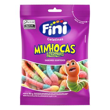 FINI - MONO PORÇÃO GELATINA MINHOCA CITRICA 12X15GR (1645)