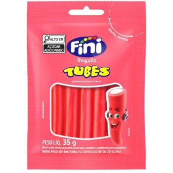 FINI - PORÇÃO IDEAL TUBES MORANGO 10X35G (2289)